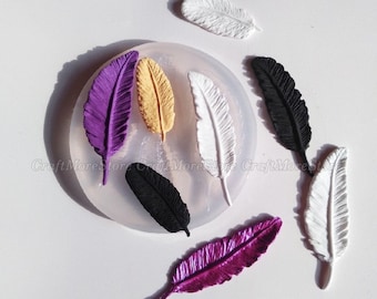 Feather charms pendant wings Mold Resin Silicone Mould Jewelry epoxy charms pendant resin molds Christmas tree decorations