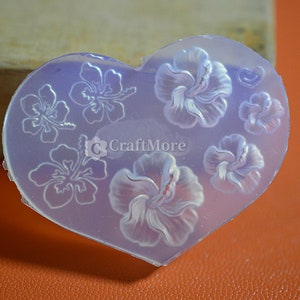 Schöne Blumen Silikonform für Nailart DIY Nagel Dekoration Harz Formen Epoxy Nagel Patches Herstellungswerkzeuge Form Kristall Nagel Aufkleber Form