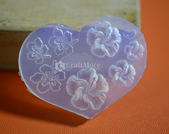 Beautiful flowers silicone mold for nail art DIY Nail Decoration Resin Molds Epoxy Nail Patches Making tools Mould Crystal nail sticker mold