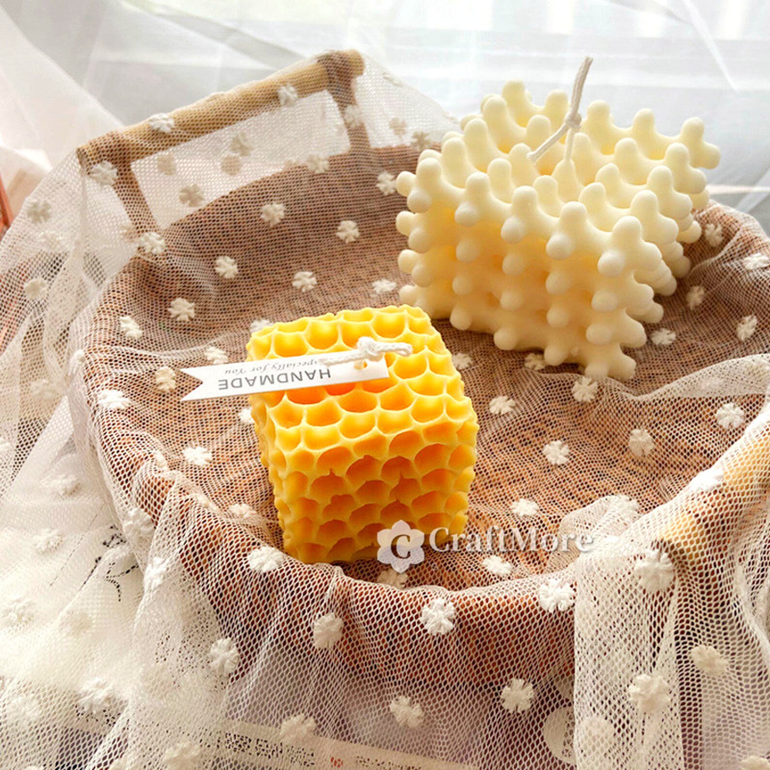 Square Candle Moldhollow Surface Candle Silicone Etsy