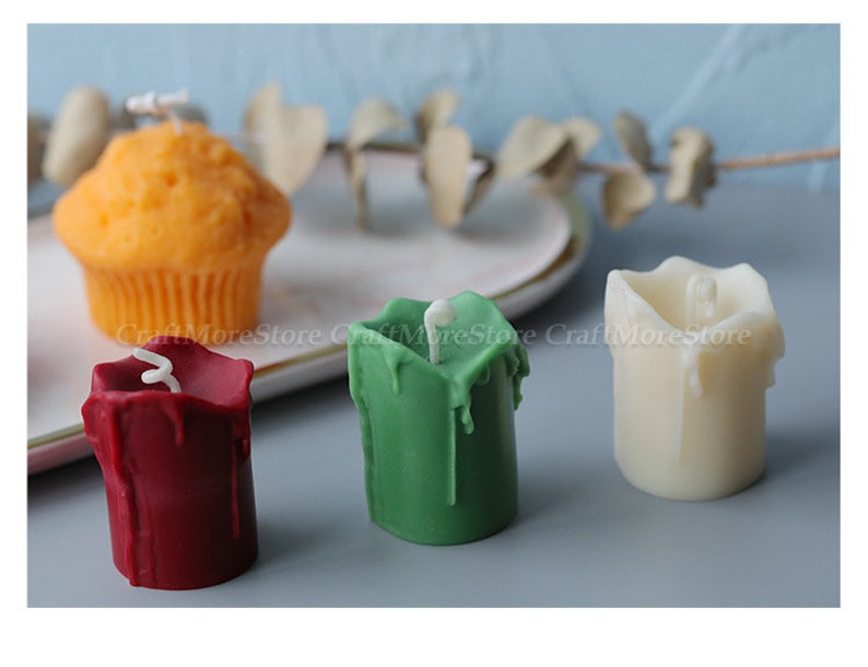 Creative Melting Candle Moldsilicone Candle Moldcandle Molds Etsy