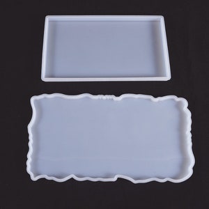 large size silicone coaster mold-Rectangle fruit plate resin molds-Resin jewelry desktop DIY-Silicone table mat mold-Silicon tea tray mold