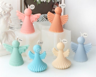 3 styles silicone angel mold-Simple angel candle mold-Scented candle mold-Angel plaster mold-Diffusing stone mold-Home decorations