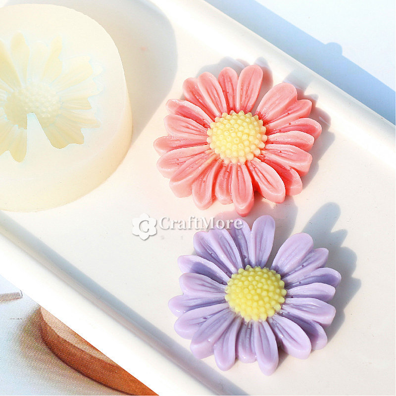 Daisy Silicone Mold-flower Resin Molds-flower Mold for Cake  Decoration-cherry Blossom Chocolate Mold-aromatherapy Plaster Mold 