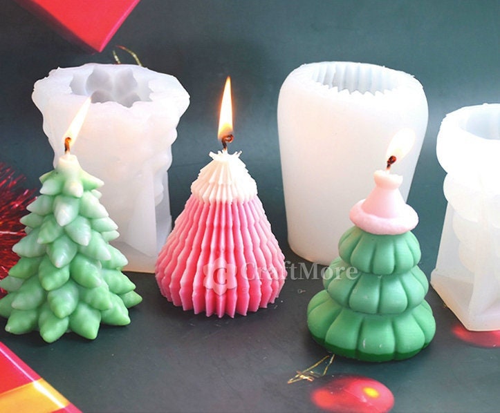 Spiral Cylinder Candle Mold-threaded Candle Silicone Mold-pillar