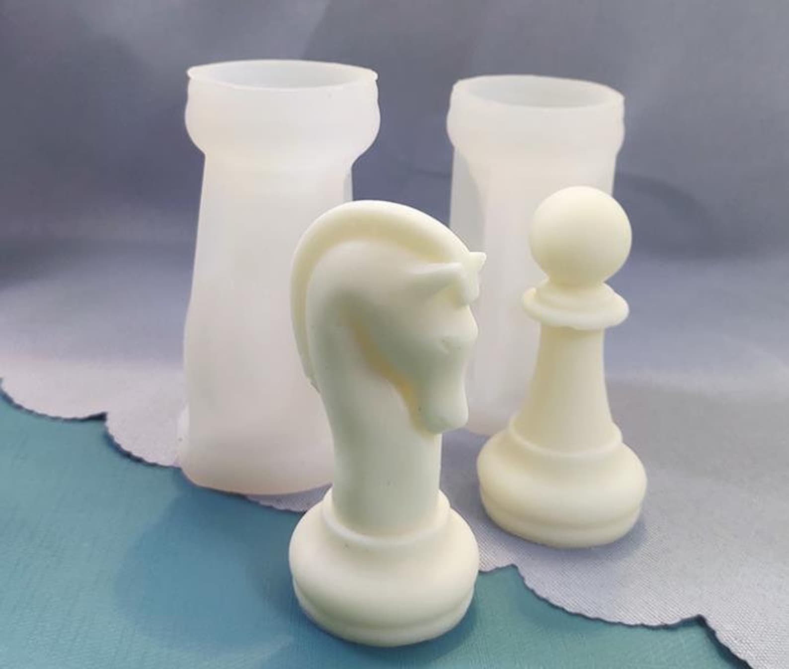 Large silicone chess moldchess candle moldchess resin Etsy