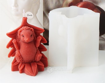 Cute Hedgehog Silicone Molds-Hedgehog Candle Mold-Plaster/Concrete/Raysin Mold-Home Decoration-Hedgehog Ornaments Resin Craft Mold