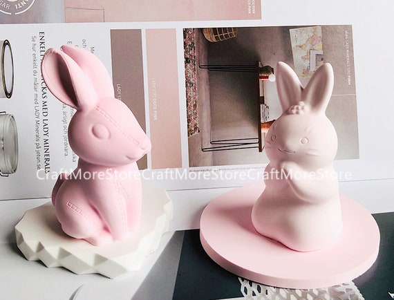 Nouveau moule 3D en résine de silicone lapin à coutures kawaii Moule en  silicone à monter soi-même Moule d'aromathérapie artisanal Moule en plâtre  Moule à bougie -  France