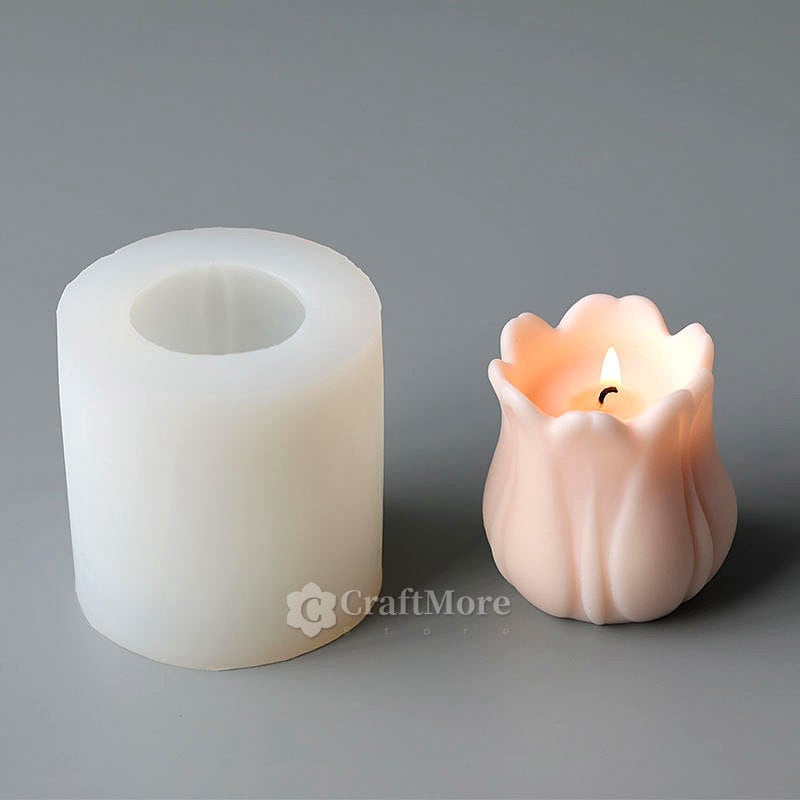 Tulip Scented Candle – Cute Aromatherapy Candle, Decorative