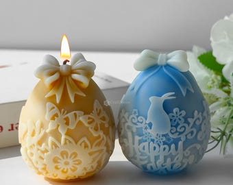 Stampo Resistente Al Forno E Freezer Coniglietti 3D Stampini In Silicone Per Pasqua - 3 Per Candele, Gesso E Cioccolato Fai Da Te Stampi Silicone Pasqua Stampo 3d Per Candele Fai Da Te