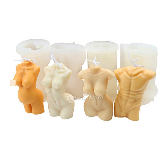 Moule à Bougie En Silicone Pour Le Corps Humain, Homme Nu Timide, Figure De Femme, Moule De