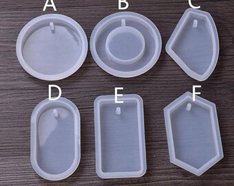 Silicone Pendant Mold With a Hole, Resin Jewelry Mold, Rectangular Round  Pendant Resin Mold, High Quality Jewelry Craft Mold 