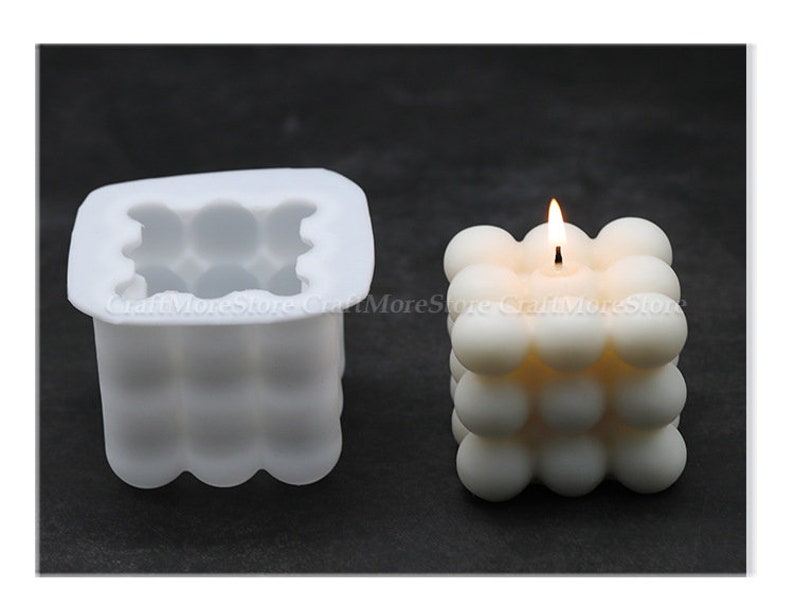 1pc Lot Shaped Candle Silicone Mold, Pink Silicone Creative Candle