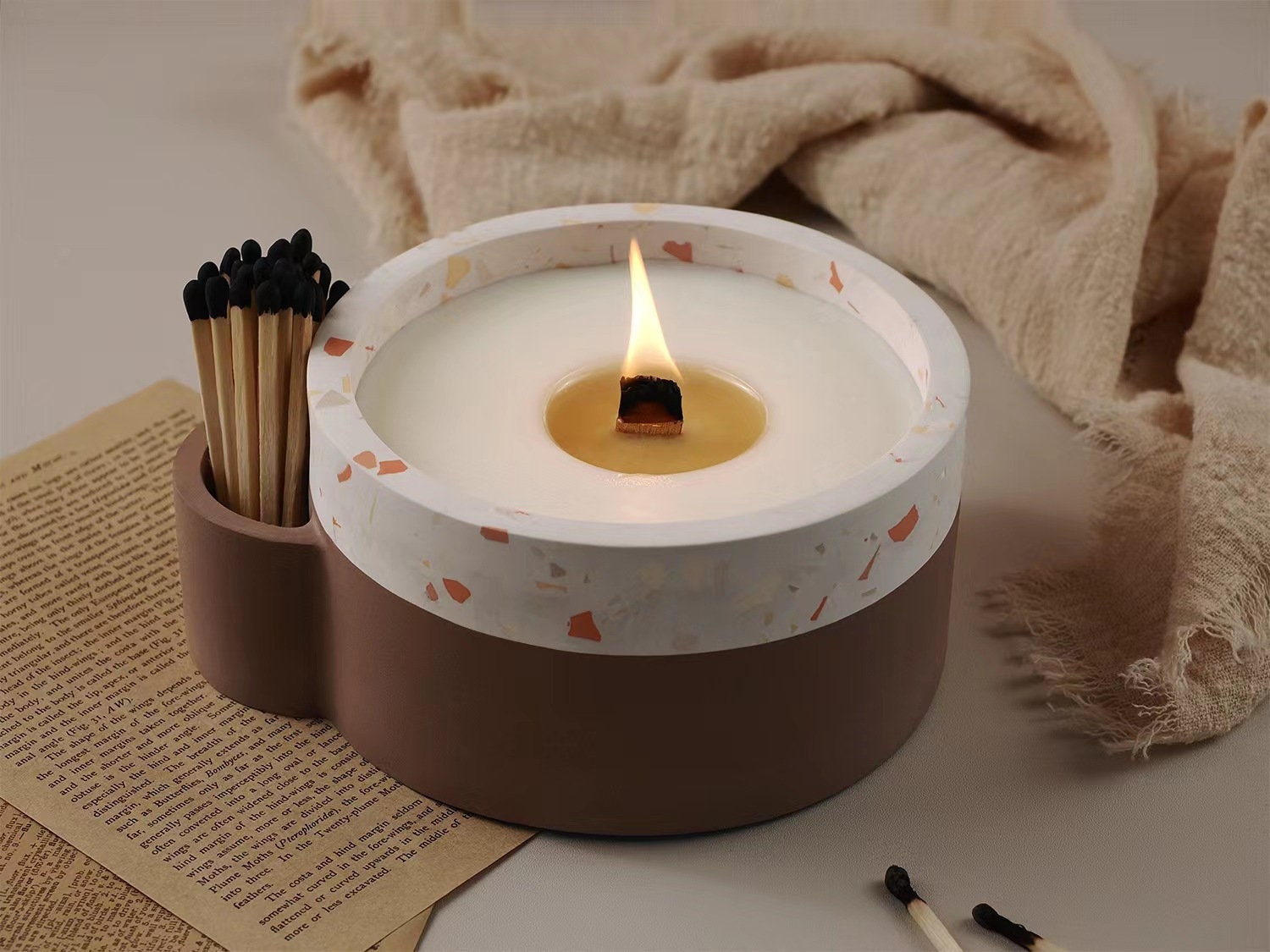 Moule En Silicone Pour Bougeoir Rond - Pour Bougies, Résine époxy, Ciment - DIY Décoration Maison - Réutilisable