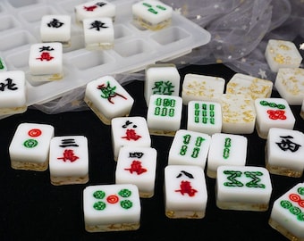 Mahjong Silicone Mold-Mahjong Tiles Resin Mold-Silicone Mahjong Mold-Mahjong Game Resin Mold-Epoxy Resin Mahjong Mould-Mahjong Resin Art