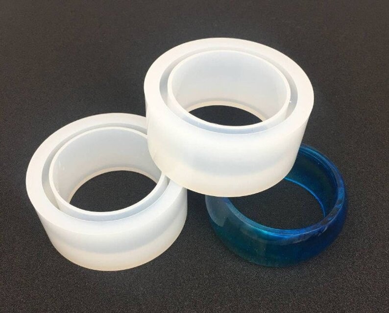 Silicone bracelet mold Flexible resin bangle molds Resin Etsy