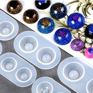 12-22mm BJD Eyes ball silicone mold  -  Spherical SD doll eyes epoxy resin mold - for Doll toy Making - craft supplies