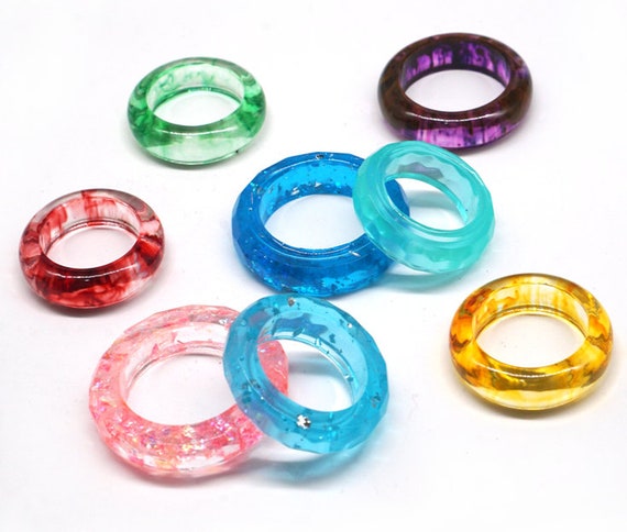 Silicone Thin Ring Mold 6-in-1 for Epoxy Resin Crafts, Jewelry Making and  DIY