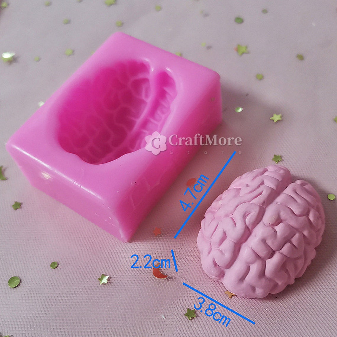 Silicone Brain Moldcreative Brain Resin Moldsbrain Candle Etsy