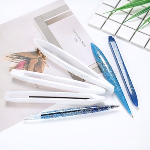 10 Kinds Magic Wand Ballpoint Pen Silicone Mold ,DIY Handmade Epoxy Resin  Pen Moulds ,for Kids Resin DIY Gift 