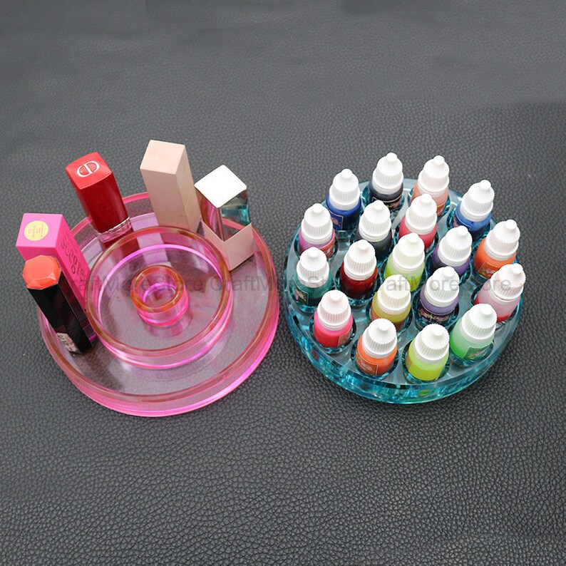 Nail Polish Round Storage Box Mold Silicone Mold Lipstick Etsy