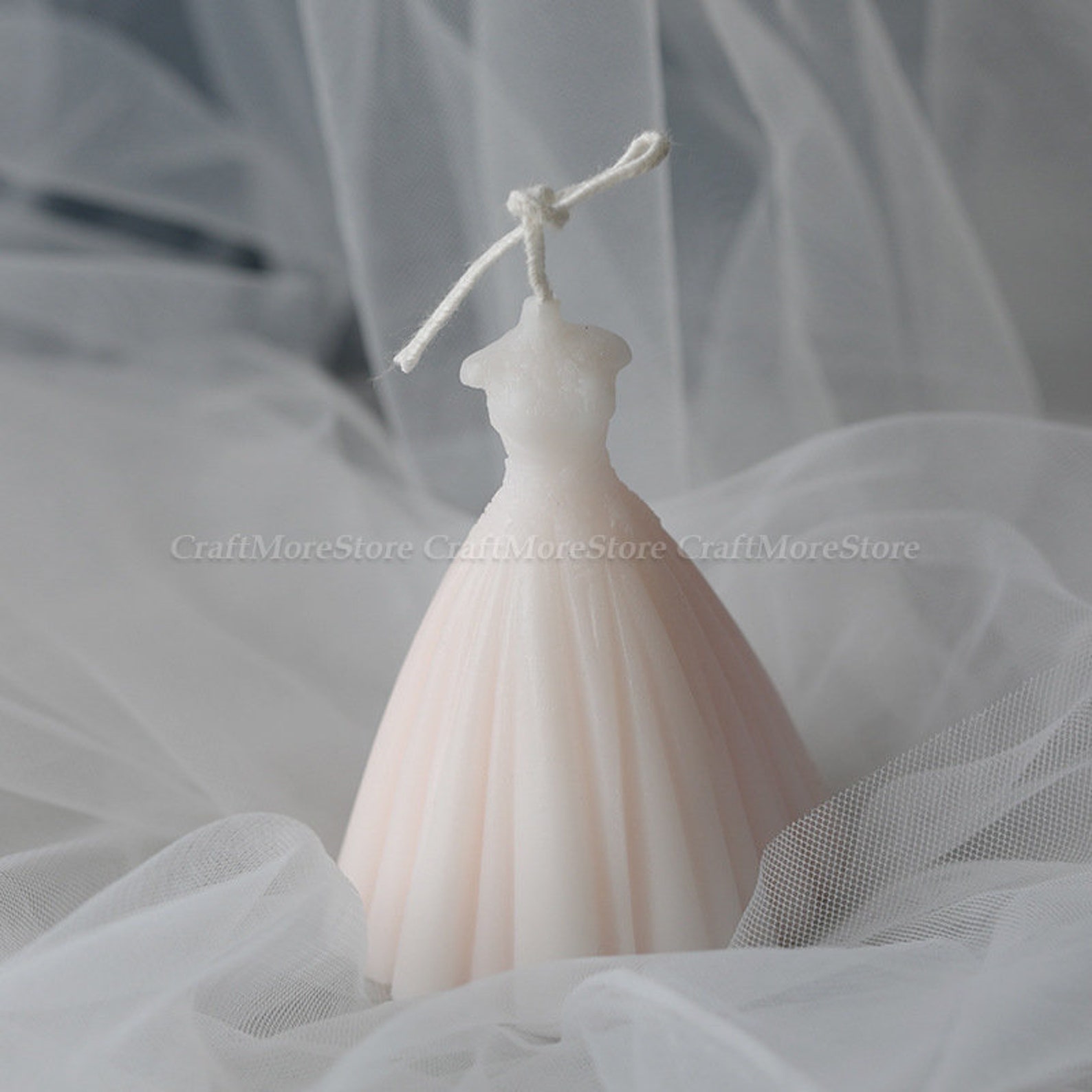 Romantic wedding dress candle moldSilicone candle MoldCandle Etsy