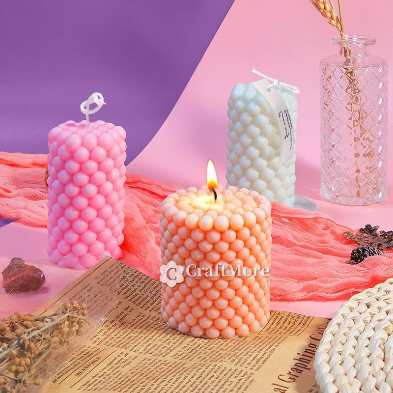Cylinder Silicone Candle Molds  Silicone Candle Mold Hexagon - Cylinder  Silicone - Aliexpress