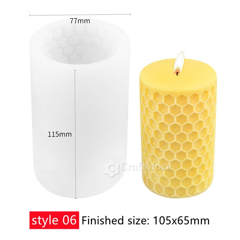 Mann Lake Honeycomb Cylinder Beeswax Candle Mold