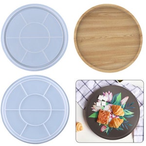 Big Size Round Silicone Tray Mold-Plate Resin Molds-Fruit Tray Mold-Dish Silicone Mold-Jewelry tray mold-Epoxy resin plate mold-CraftMore