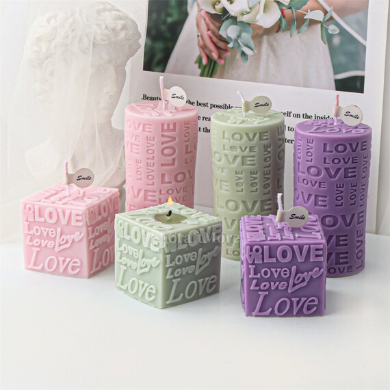 Stampo per candele a forma di rose, 3 stampi per candele, in silicone 3D, per la produzione di candele, fai da te, fiori, San Valentino, ornamenti decorativi
