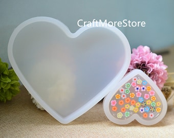 Hart silicone Mold-hart-vormige hars Coaster Mold-hars Craft Mold-siliconen Coaster Mold-hars van de matrijs-Coaster DIY Mold