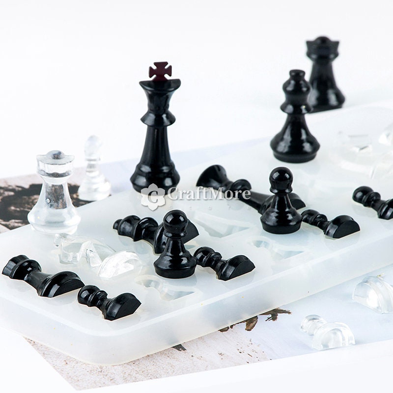 3 Pcs/set Chess Board Clear Silicone Mold Chessman Epoxy Resin Mold Table  Games Jewelry Findings Moulds Resin Art Supplies - Clay Molds - AliExpress