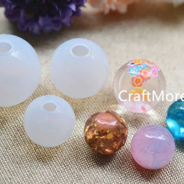 Transparent Resin Sphere silicone mold, Clear resin mold, craft mold,Ball mold, Jewellery DIY, flexible mold,20mm,25mm,30mm