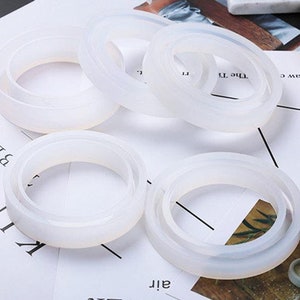 Round bangle Silicone Mold for diy - fashion bracelet epoxy resin mold - wristband crafts - for Jewelry Making - craft supplies