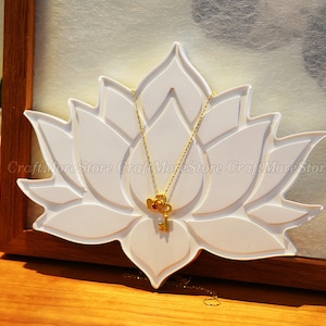 Lotus silicone tray mold-Resin tray mold-Lotus coaster mold-Silicone cup mat mold-Silicon mold for resn coaster DIY-Lotus mold-Resin mold