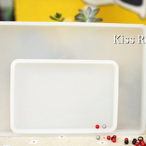 Resin coaster mold - Rectangle Silicone mold - Epoxy Resin Craft Mold for coaster diy making - Cabochon mould - S M L Mold