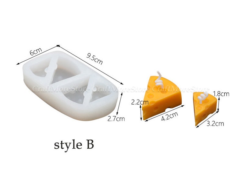 3D cheese candle mold-Silicone candle Mold-Candle molds for beewax-Aromatherapy candle mold-Aroma stone mould-Silicon baking chocolate mold