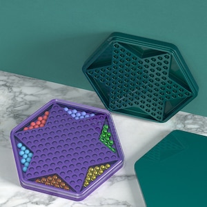 Hopping Checkers Silicone Mold-Hopping Checkers Game Board Resin Mold-Ludo Hopping Checkers Mold-Checkers Educational Toy Game Children Gift