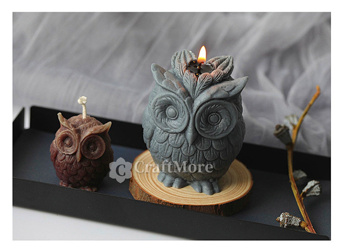 High Quality Owl Candle MoldOwl Silicone MoldEpoxy Resin Etsy
