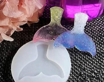 Mermaid tail Pendant Silicon Mold - DIY Resin Mold - Flexiable Clay Mold - Pendant resin silicon mold - Jewelry Make - Epoxy Resin Mold