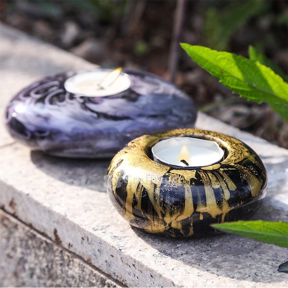 Epoxy Resin Candle Holder Moldoval/round Candle Holder Etsy