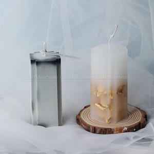 Retro Cross cuboid Candle Mold-Acrylic candle Mold-Candle molds for beewax-Aromatherapy candle mold-Plastic Cylinder Aroma Candle mould