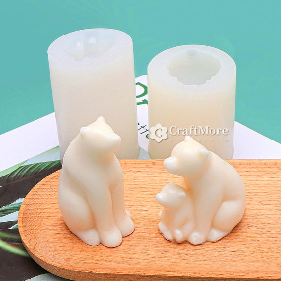 Stampi per candele a pilastro per candele in silicone per candele Set di 2  dimensioni Stampo per candele cilindriche in resina per candele fai da te  per aromaterapia : : Casa e