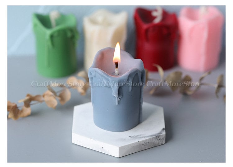 Kacniohen Flower Candle Mold Silicone Soap Mold Candle Mould for Candle Holder Making 