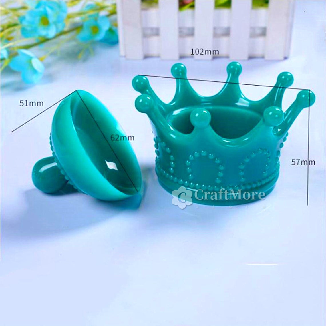 Crown Box Moldstorage Box Silicone Moldjewelry Box Resin Etsy