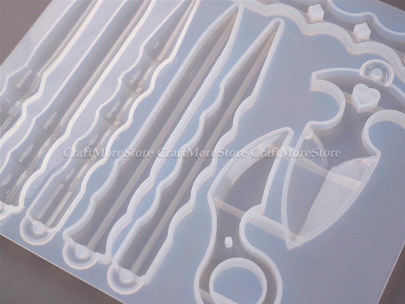 Resin Moldssword Silicone Moldopening Knife Resin Moldepoxy Etsy