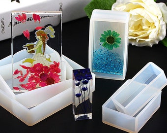 Rectangle Silicone Mold for Home Decoration - Large size square epoxy resin mold - for household products Making - craft supplies