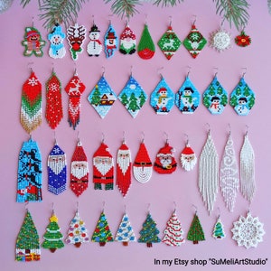 Christmas Tree Versatile Snowflake Bell Tassel Earrings
