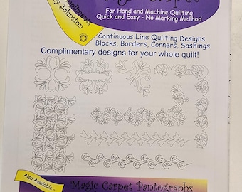 Magic Carpet Continuous Line Quilting Designs by Golden Threads