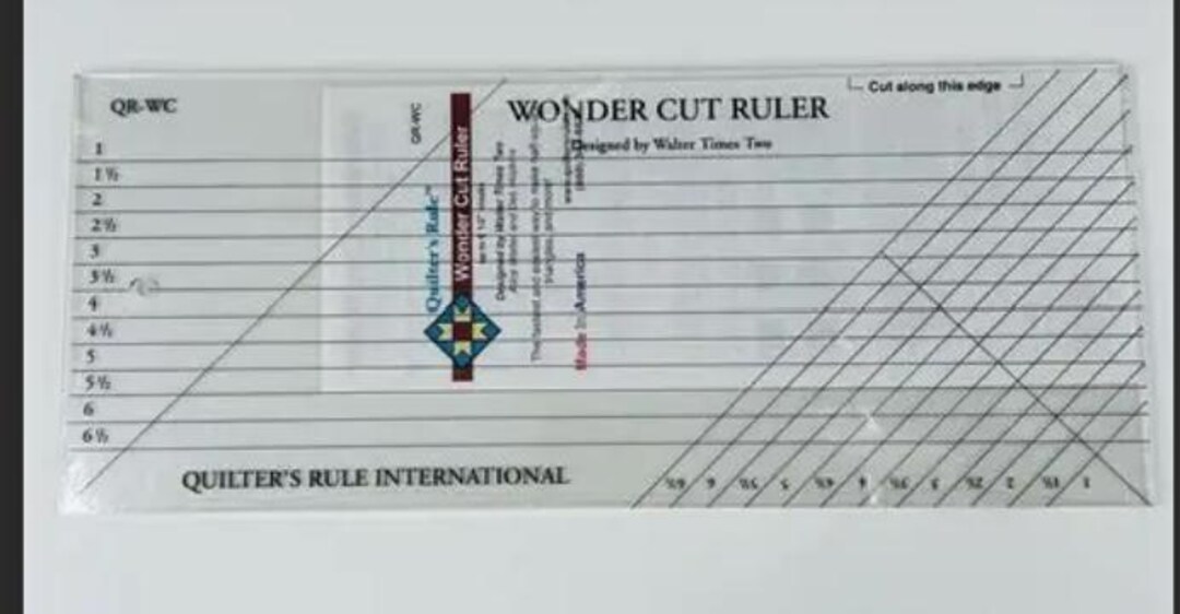 The Second Cut Ruler Wonder Cut Ruler by Quilter's Rule - Etsy